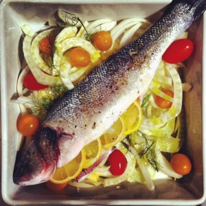 Loup de mer au fenouil